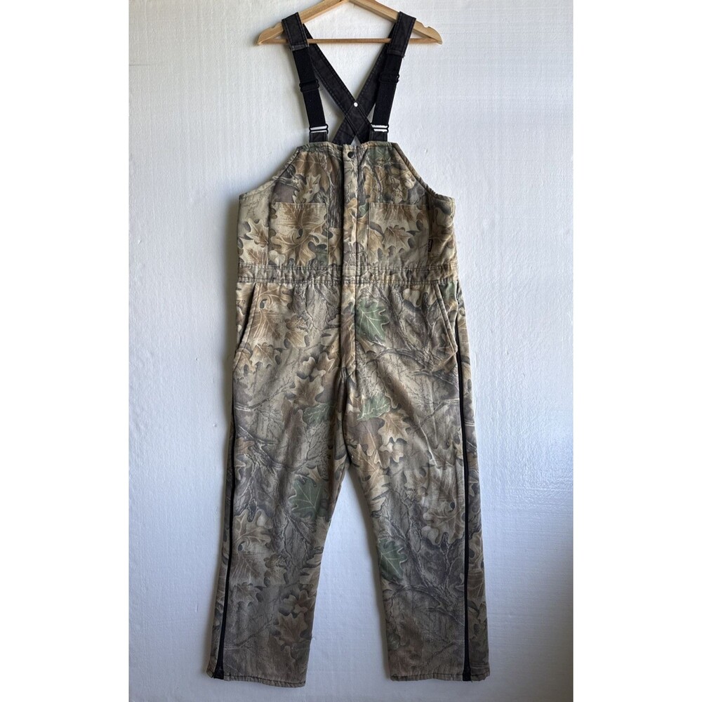 VTG Walls Outdoor Hunting Overalls Advantage Timber Camouflage Bib Men's Large